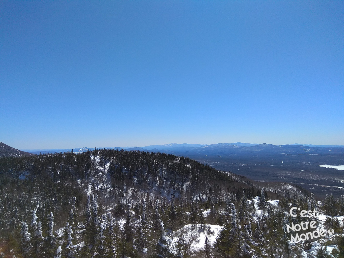 Le Pic de l’ours par le sentier des crêtes, parc National du Mont-Orford