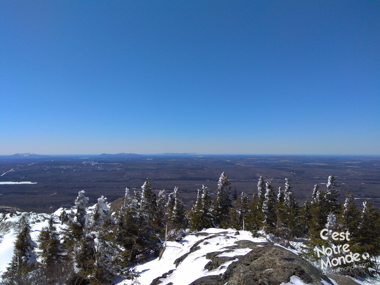 Le Pic de l’ours par le sentier des crêtes, parc National du Mont-Orford