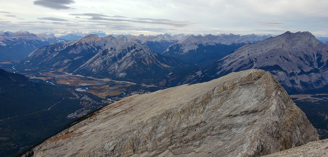 Mount Rundle, a famous mountain of the Canadian Rockies